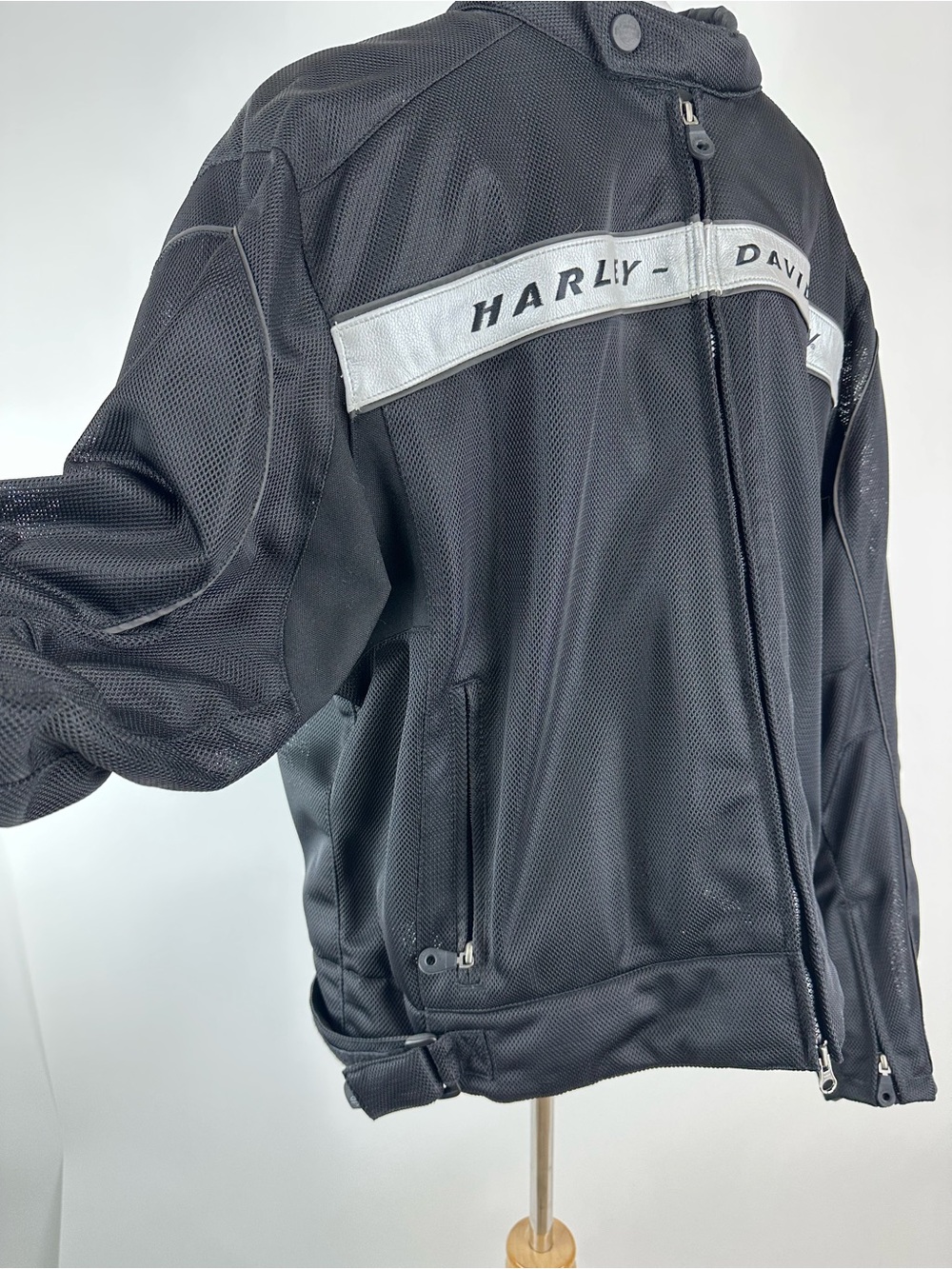 Harley Davidson Riding Jacket Protective Padding Zip Front Size XL - Picture 5 of 14